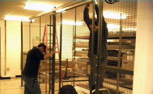 wire cage partition